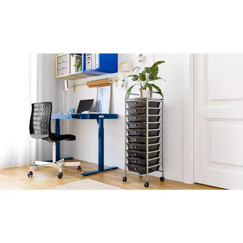 10-Drawer Organizer Rolling Storage Cart