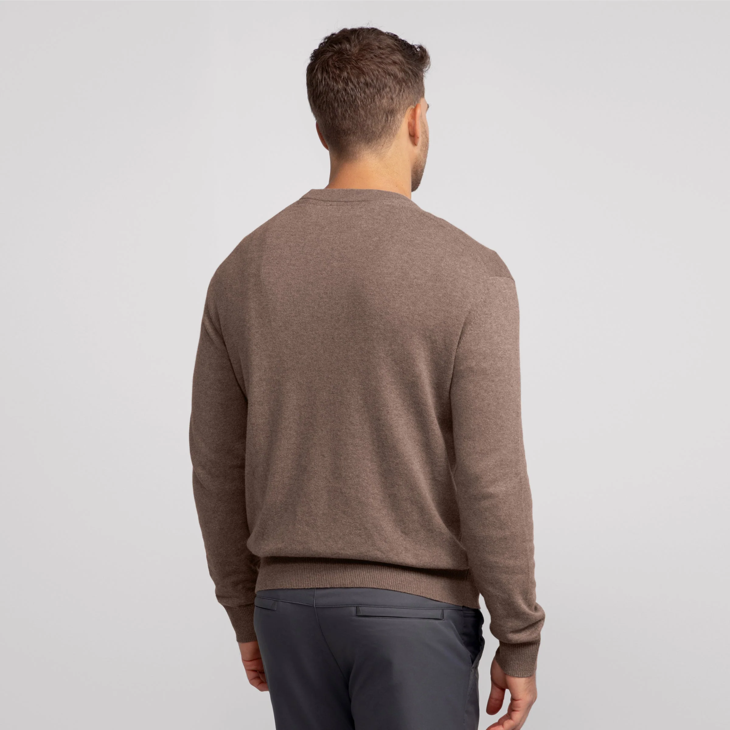 Crewneck Sweater -- Mocha Heather