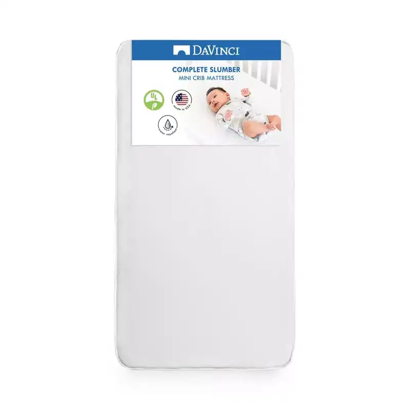 Mini Crib Mattress,  Medium Firm, 4.5" Thickness, 100% Organic Cotton Cover