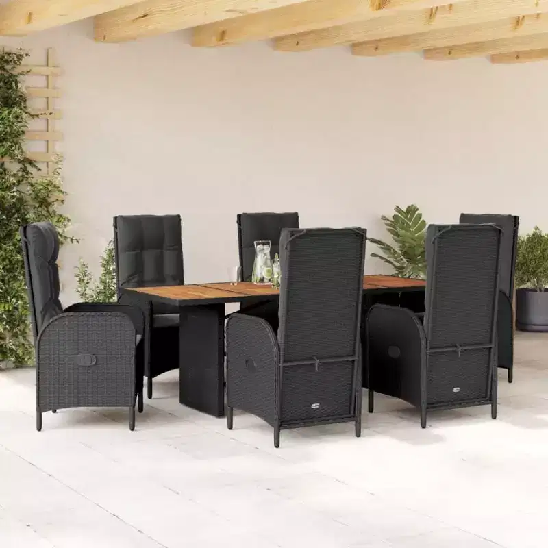 vidaXL Patio Dining Set with Cushions