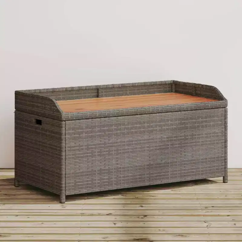 Storage Bench Grey and brown