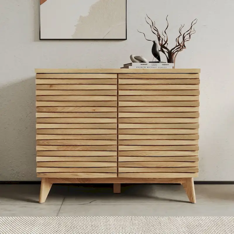 Zappa Oak Effect 2 Door Accent Cabinet