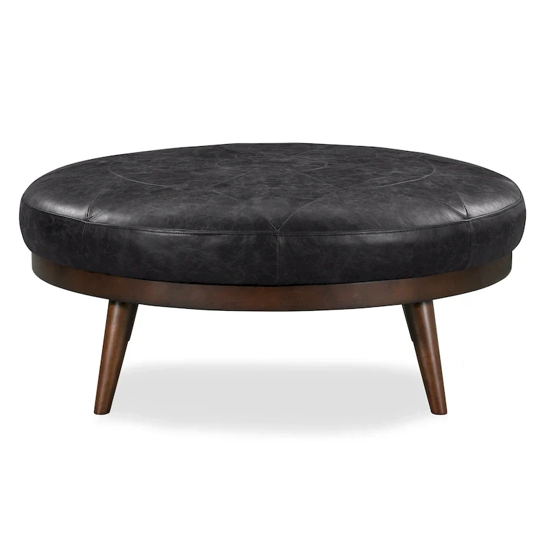 Ottoman - Full Grain Genuine Italian Leather