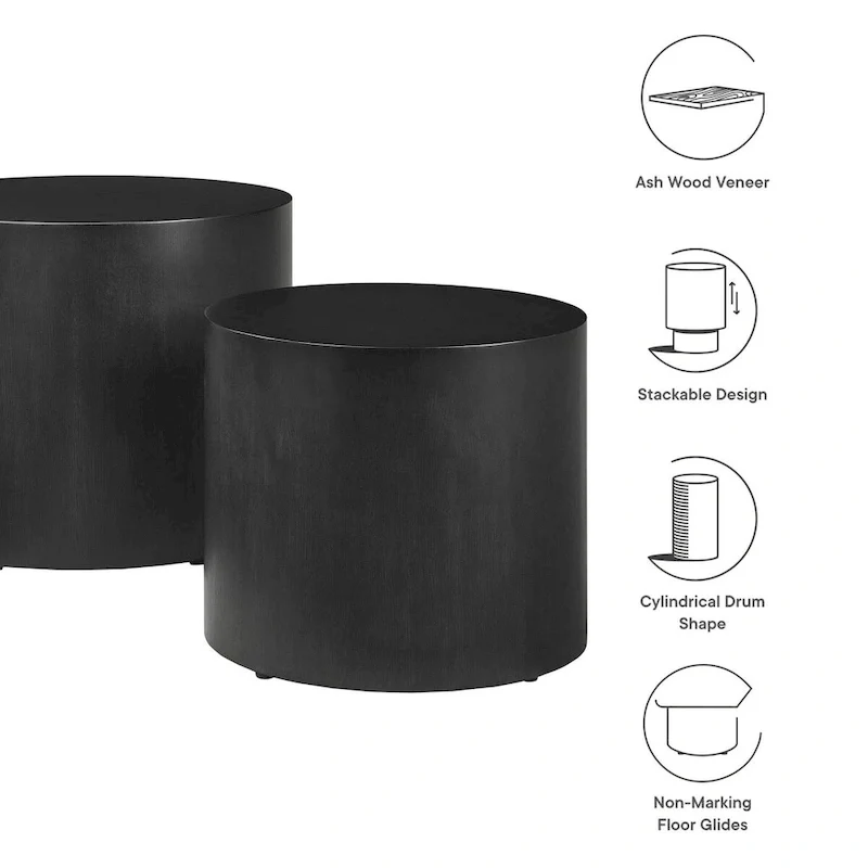 Amani Round Nesting Coffee TablesSet of 2