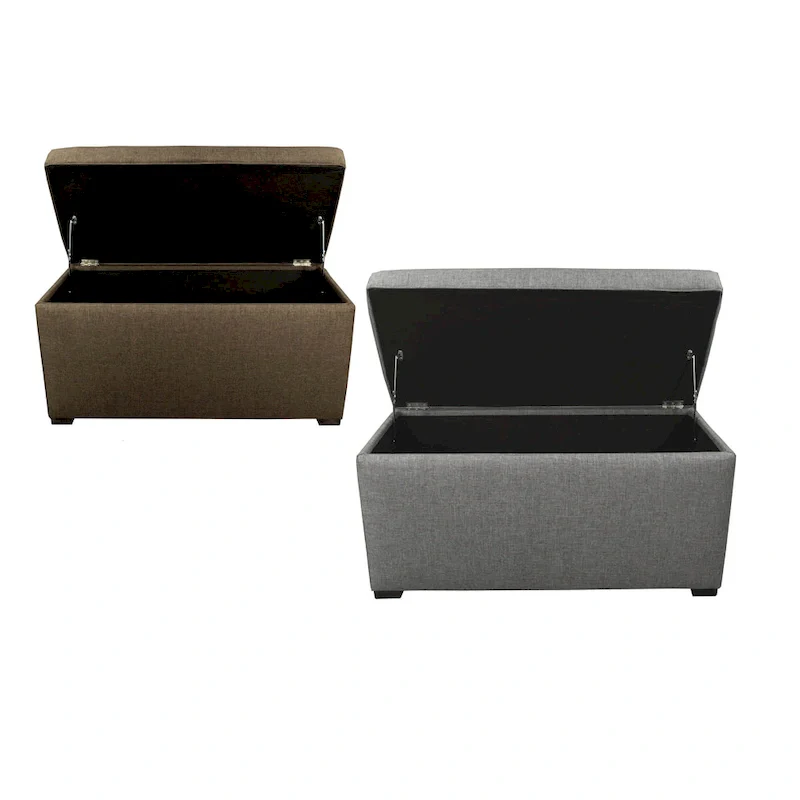 8-button Tufted Sand Storage Trunk Bench