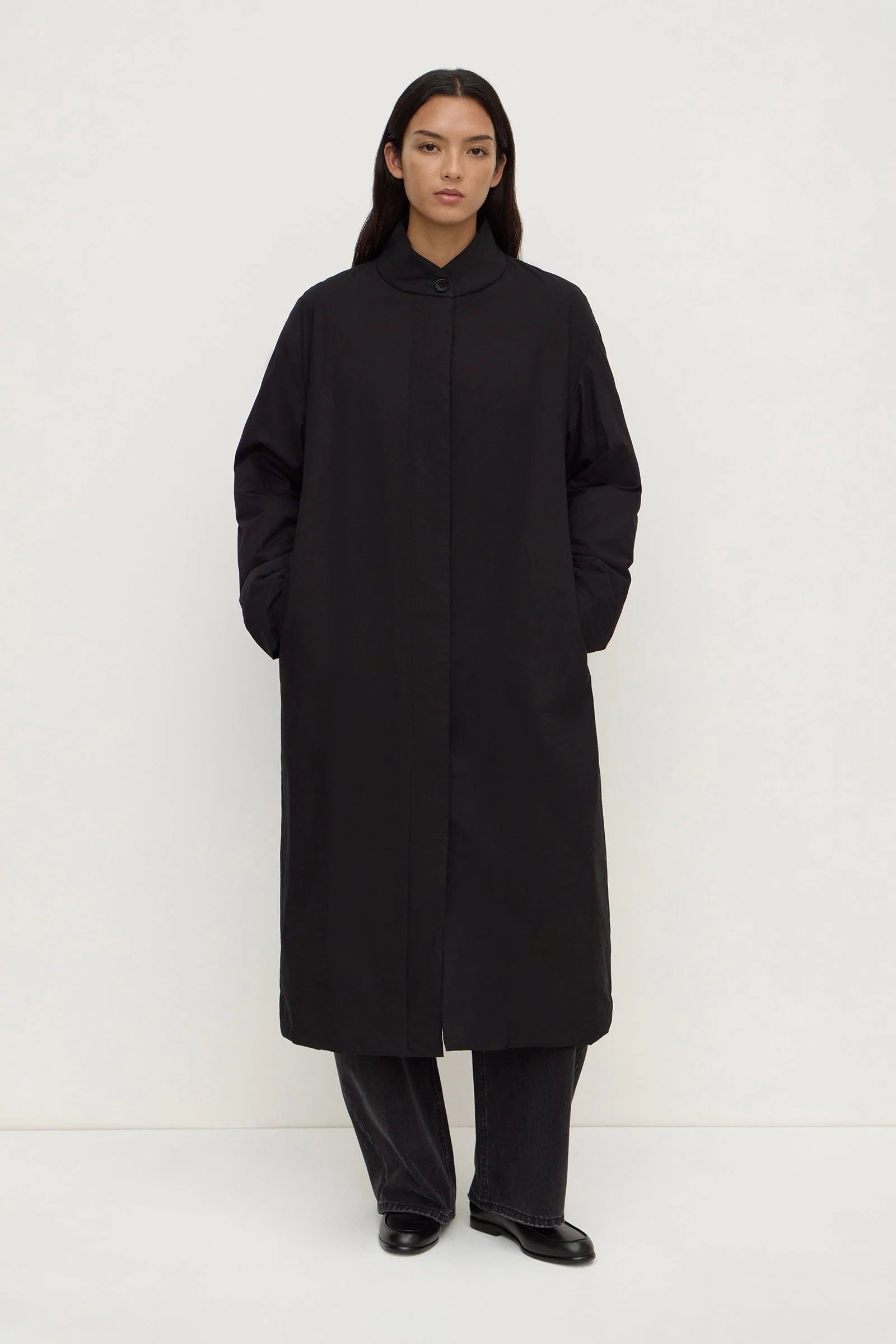 Padded Cotton Long Coat