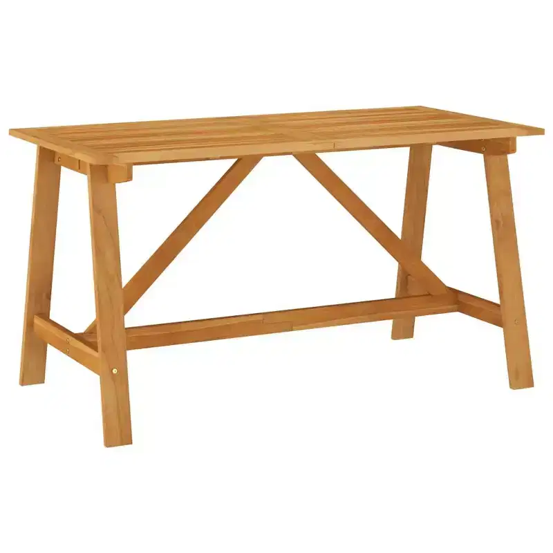 vidaXL Dining Set Solid Acacia wood 5 Piece Set Ergonomic