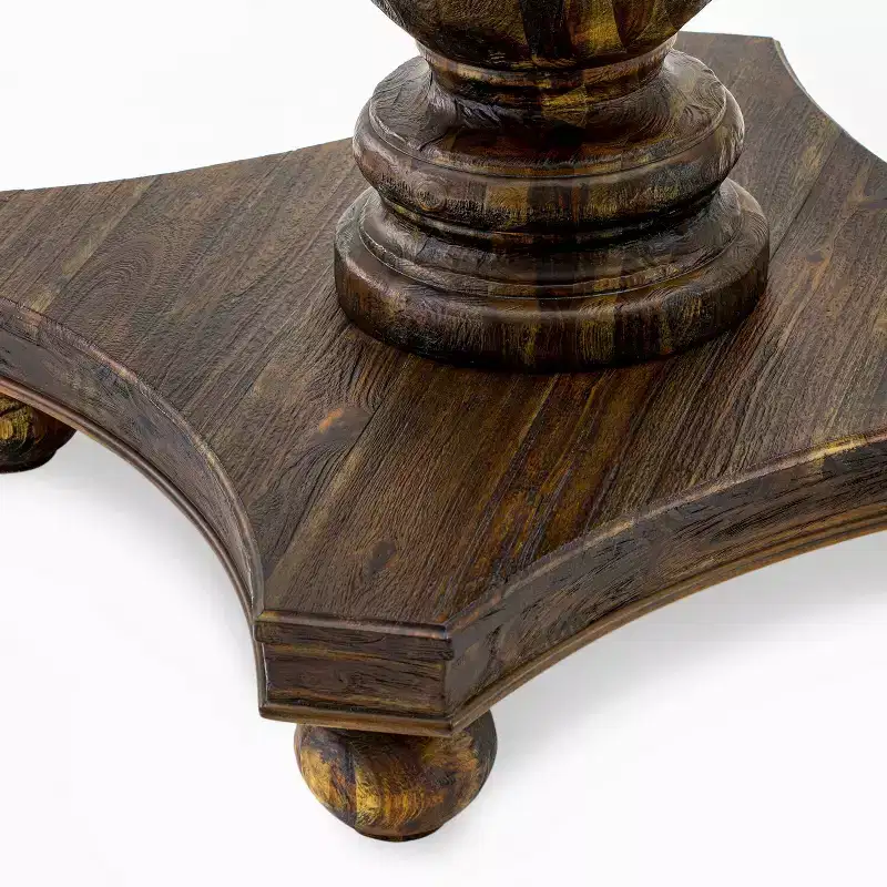 Round Dining Table with Pedestal