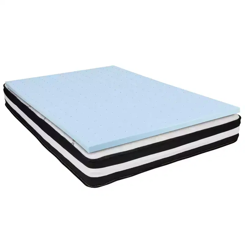 Emma and Oliver 10 Mattress & Gel Memory Foam Topper Bundle Set