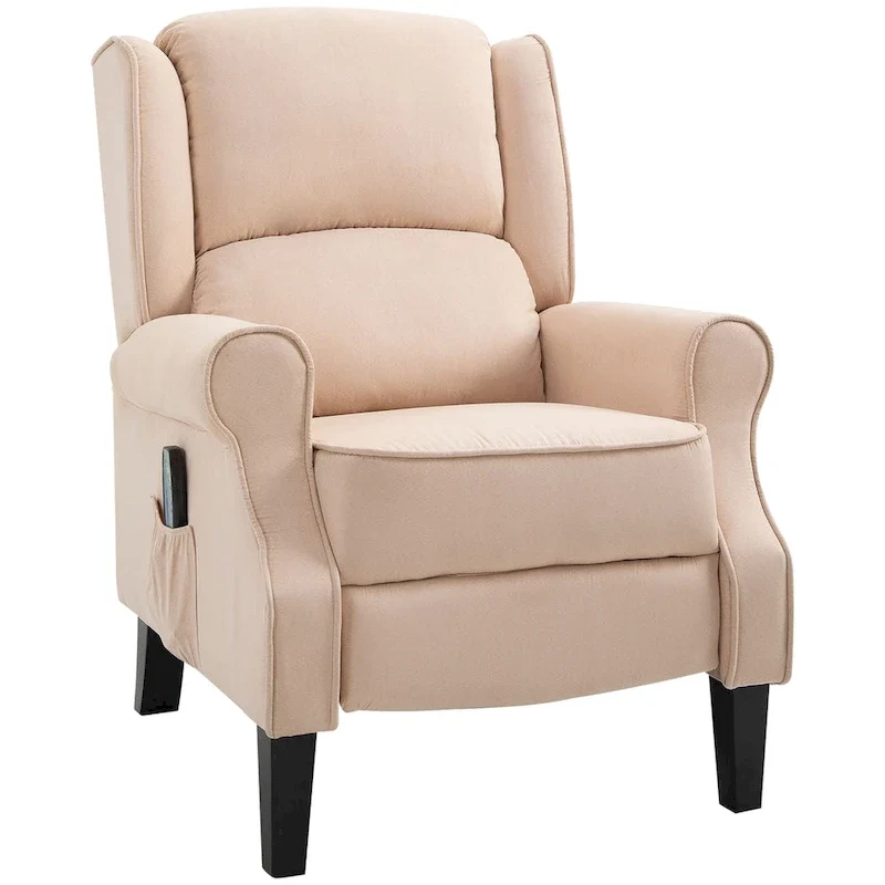 Heated Massage Recliner Chair with Lumbar Heating & Remote Controller