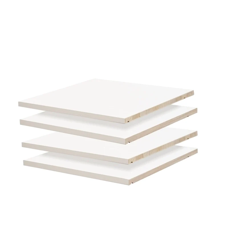 100% Solid Wood of 4 Small Shelves for Family Wardrobe Armoires