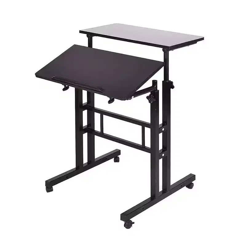 Adjustable Height Standing Desk with Wheels
