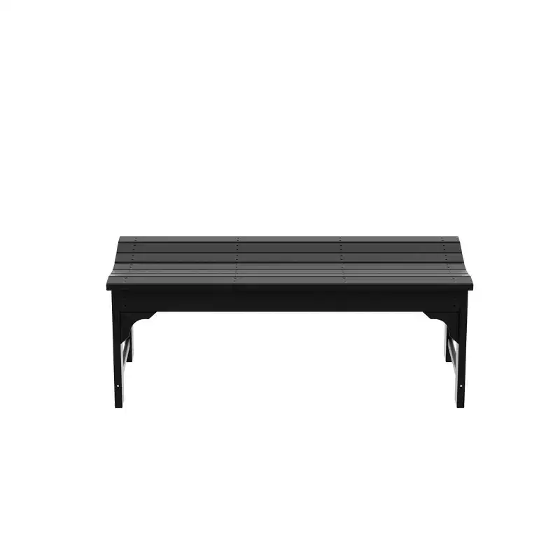 WestinTrends Backless All-Weather Outdoor Bench for Patio Garden