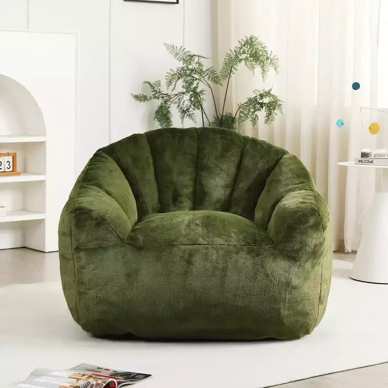 Bean Bag Sofa Chair with Armrests & High-Density Foam – Adults