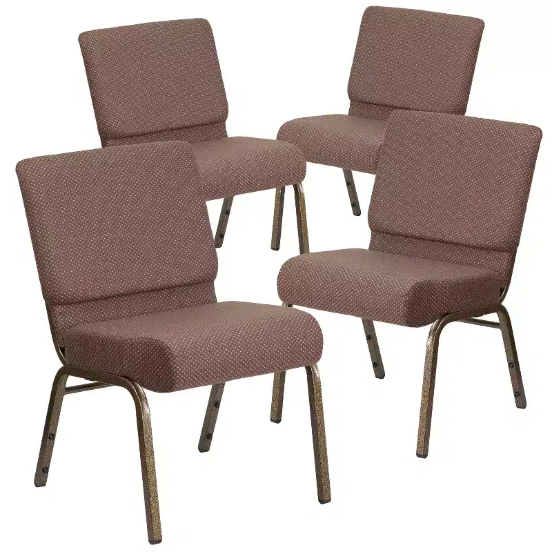 4 Pack 21''W Stacking Church Chair