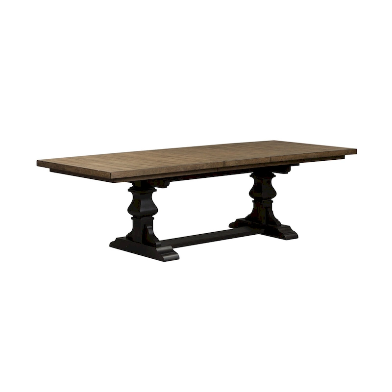 Harvest Home Chalkboard 7 Piece Trestle Table Set