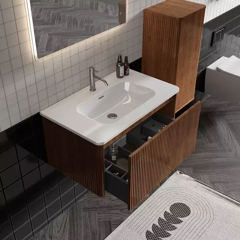 Floating Bathroom Wall CabinetWith Adjustable Shelves and 2 DoorsWall-Mounted Storage Cabinets Suitable for Small Spaces.