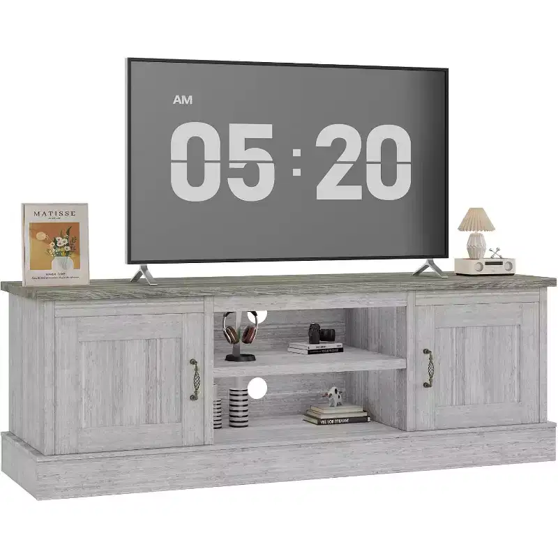 Media Console: Where Modern Entertainment Meets Rustic Warmth