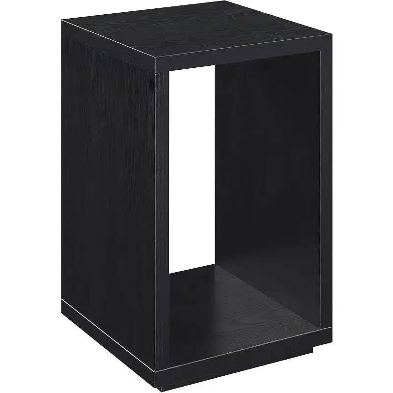 HomeStock Belmont Minimalist End Table with Spacious Top and Lower Shelf, Sleek Design and Durable Woodgrain Finish for Home Decor