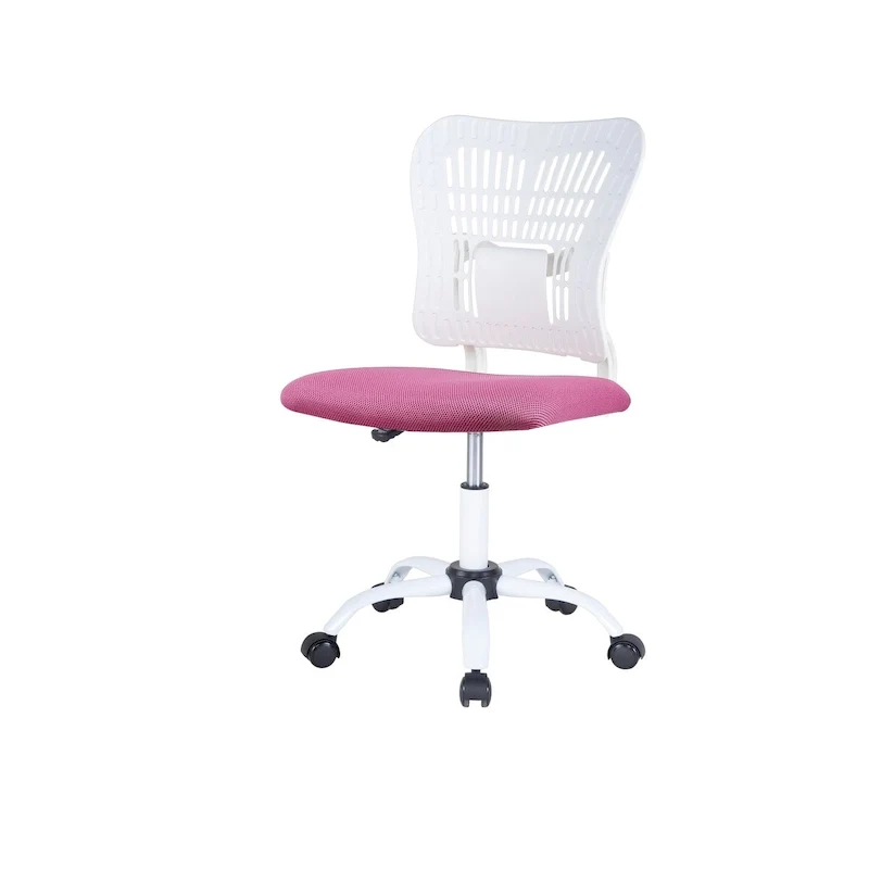 Armless Ergonomic Desk Chair Adjustable Height Seat Mesh Task Chair Office Chair
