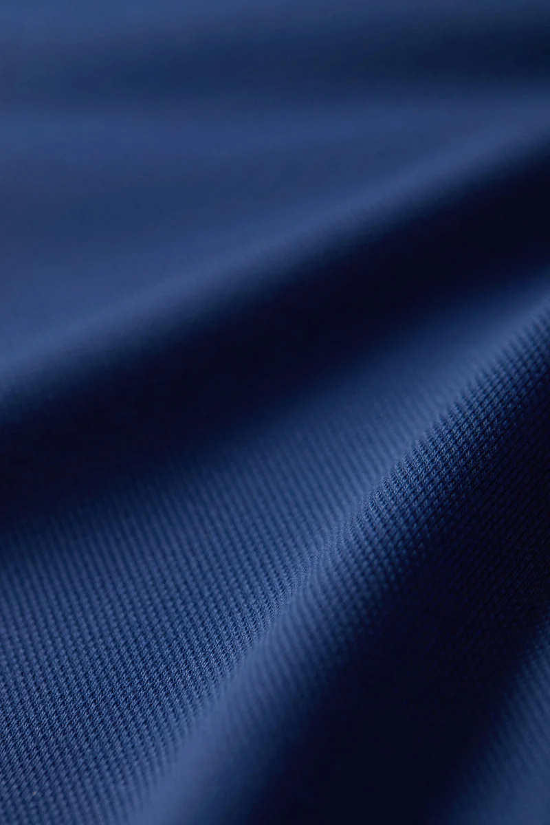Long Sleeve Polo – Blue