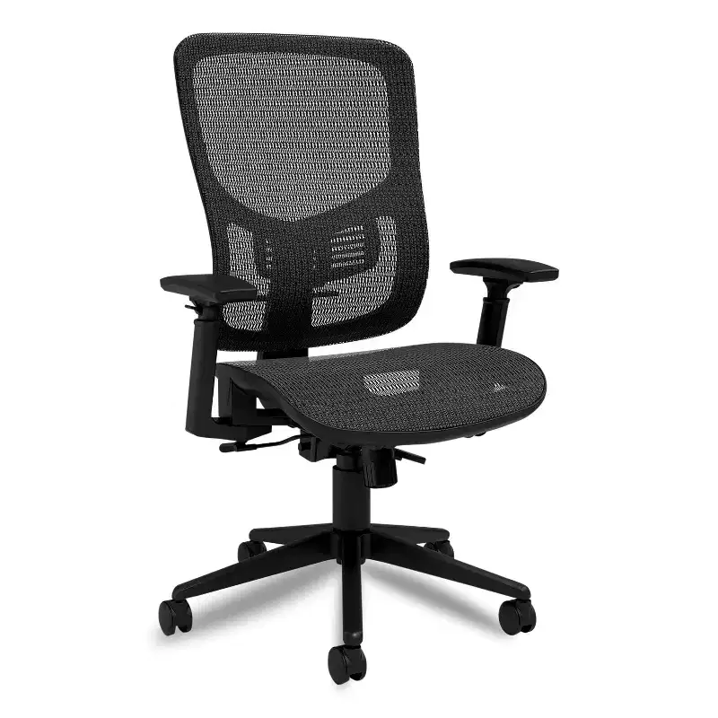 Alera Hollins Ergonomic Mesh Swivel Task Chair - Black