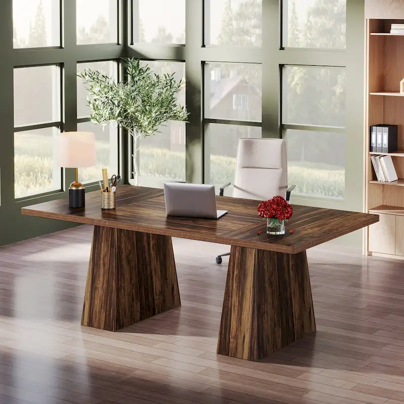 63 Inches Modern Executive Office Desk Large Computer Conference Table