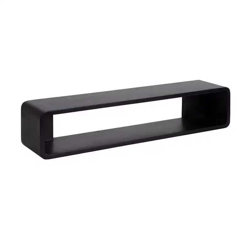 Kate & Laurel All Things Decor 30"x7"x7" Deguara Floating Shelf Black