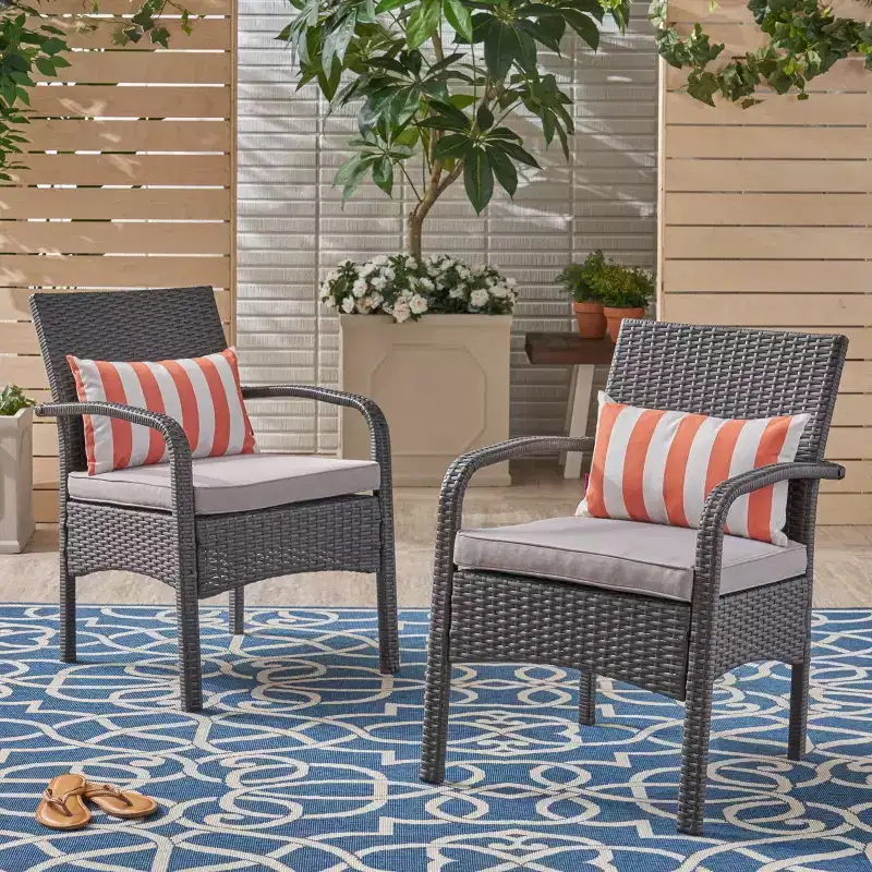 Cordoba 2pk Wicker Club Chairs - Christopher Knight Home