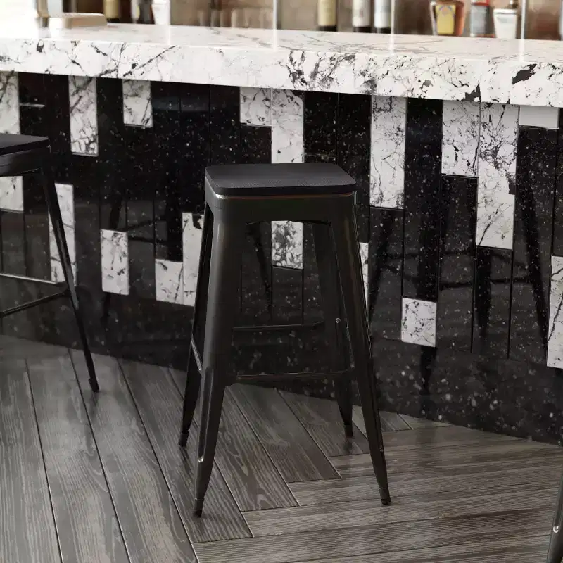 All-Weather Durable Polyresin Seat for Metal Dining Chairs, Counter Stools and Bar Stools