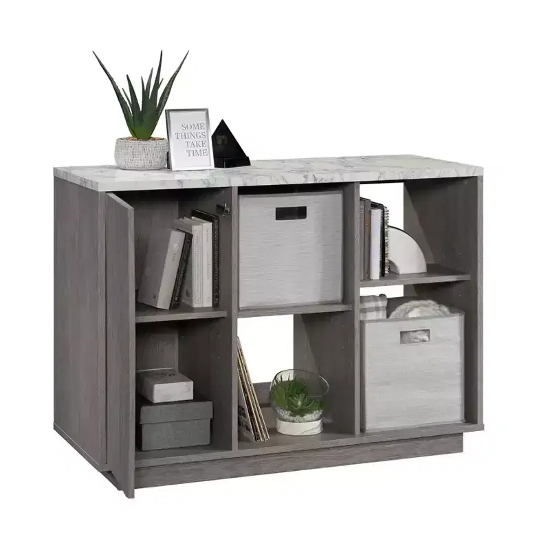 Sauder East Rock Accent Storage Cabinet Ashen Oak