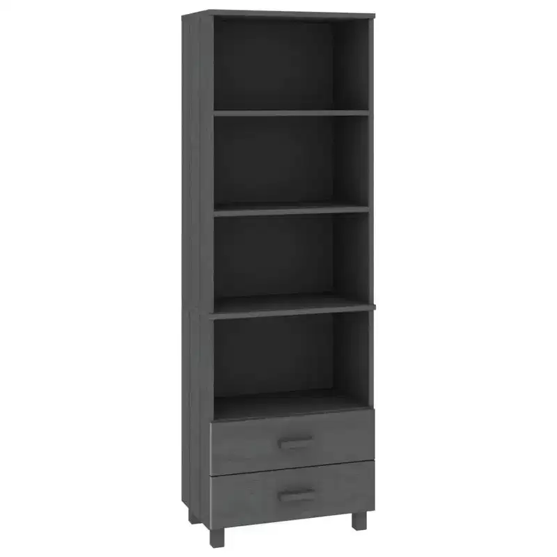 vidaXL Cabinet Bookshelf Entryway Cabinet with Storage HAMAR Solid Wood Pine