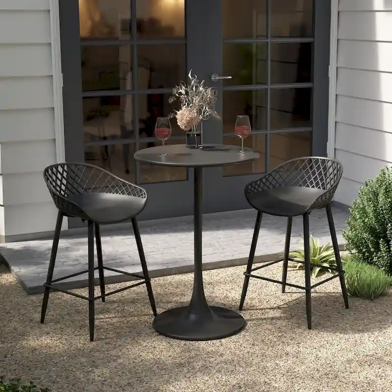Kurv 24 Bistro Table, Counter Height, Weather Resistant, Indoor/Outdoor