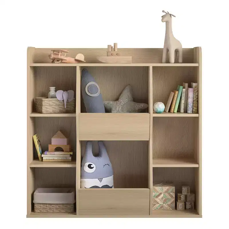 RealRooms Jocelyn Kids Large Toy Storage Bookcase