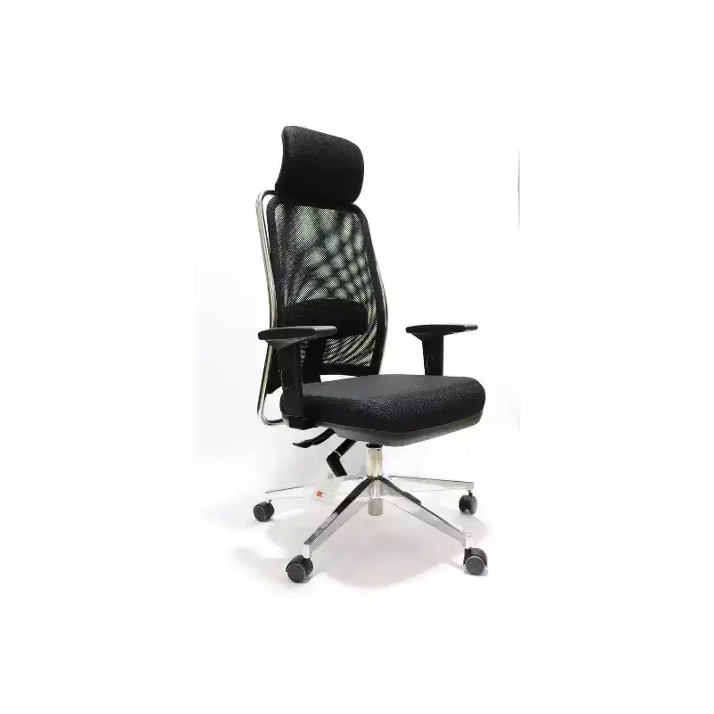 HomeStock 52.75 in.H Adjustable Height Gray Faux Leather Seat Material with Adjustable Tilt Office Chairs