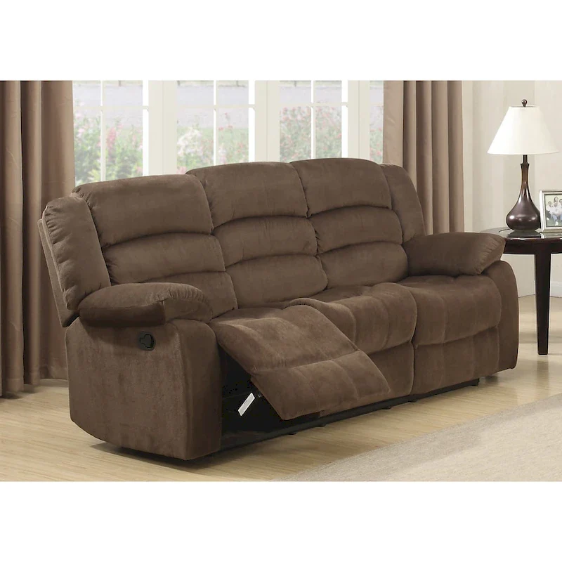 Brown Living Room Reclining Sofa