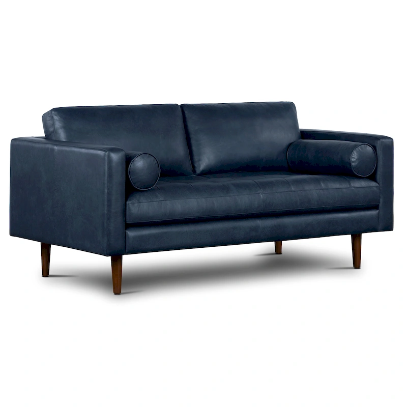 Poly & Bark Napa 72 Apartment Sofa - Full Grain Genuine Italian Leather