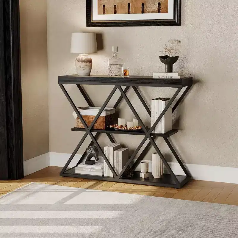 40 Entryway Console TableRectangular Sofa Table Behind The CouchFarmhouse Entryway Foyer Hallway Tables for Entrance, Living Room