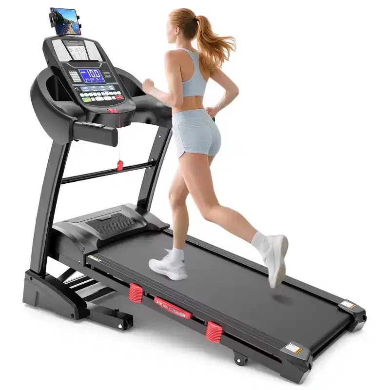 2026 Folding Treadmill 4.8HP 15% Incline 12 MPH 300lbs Bluetooth LCD FitShow Home Gym Equipment