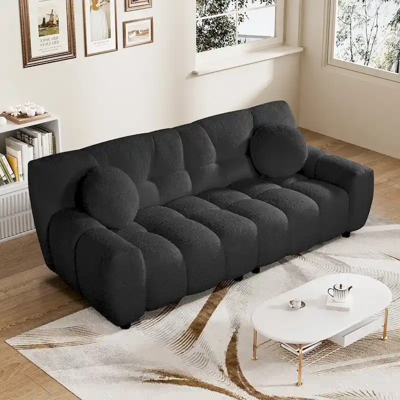 2-Seat Cloud Deep Seat Sofa Couch for Living Room, Bedroom