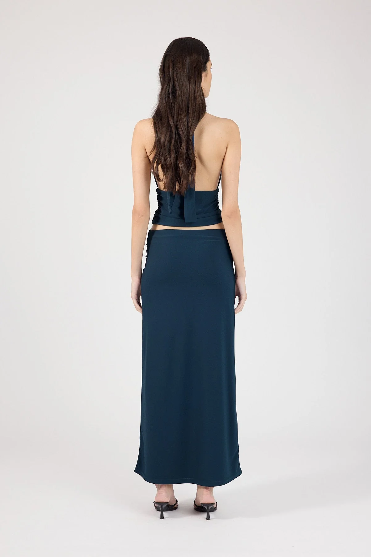 Maxi Skirt Petrol Blue