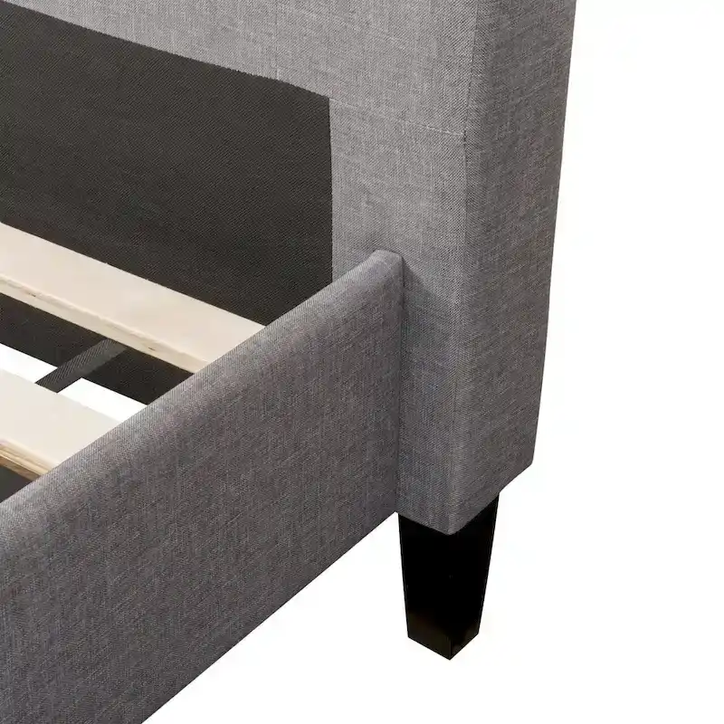 Nova Ridge Upholstered Button-Tufted Bed Frame, Full