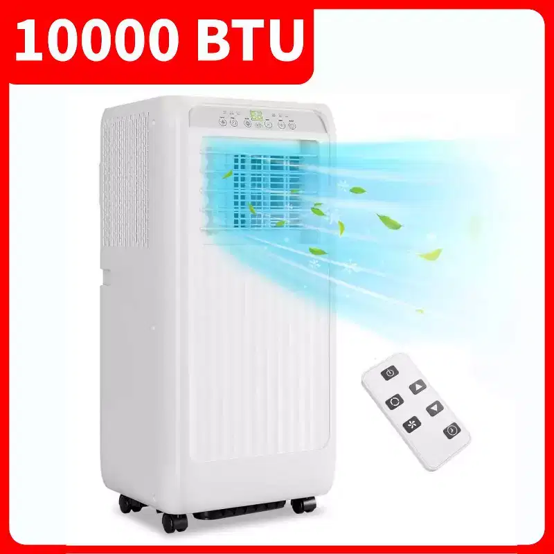 GustoWave 3-in-1 10000 BTU Portable Air Conditioner Cools Up to 450 Sq. Ft. for Home, Office, Bedroom