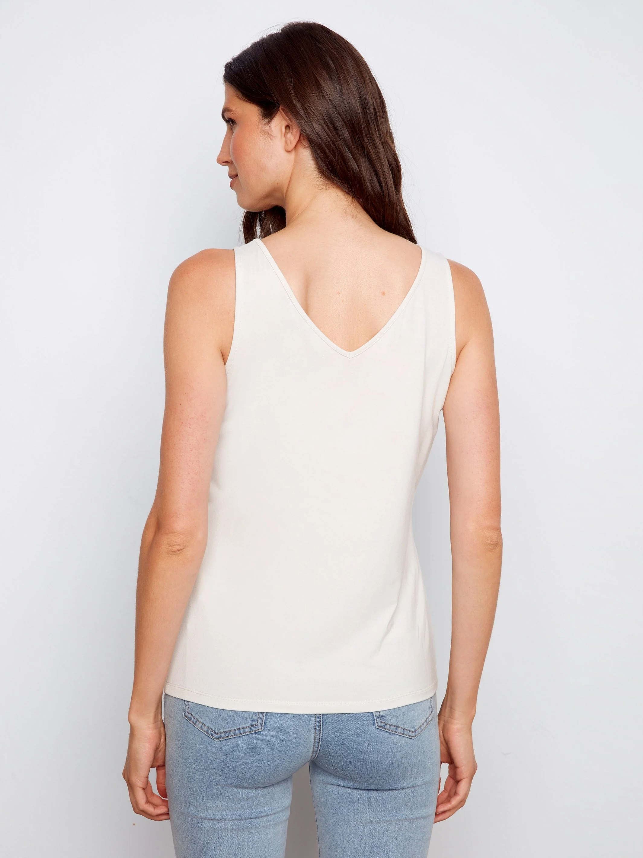 Reversible Soft Fabric Cami - Greige