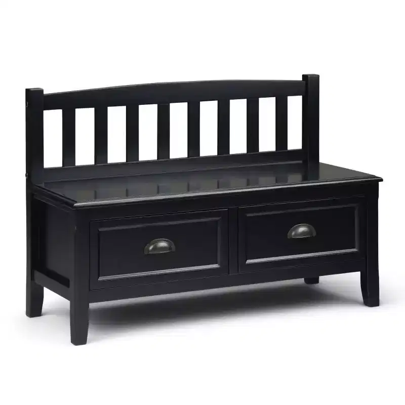 42 Portland Entryway Storage Bench with Drawers - Wyndenhall