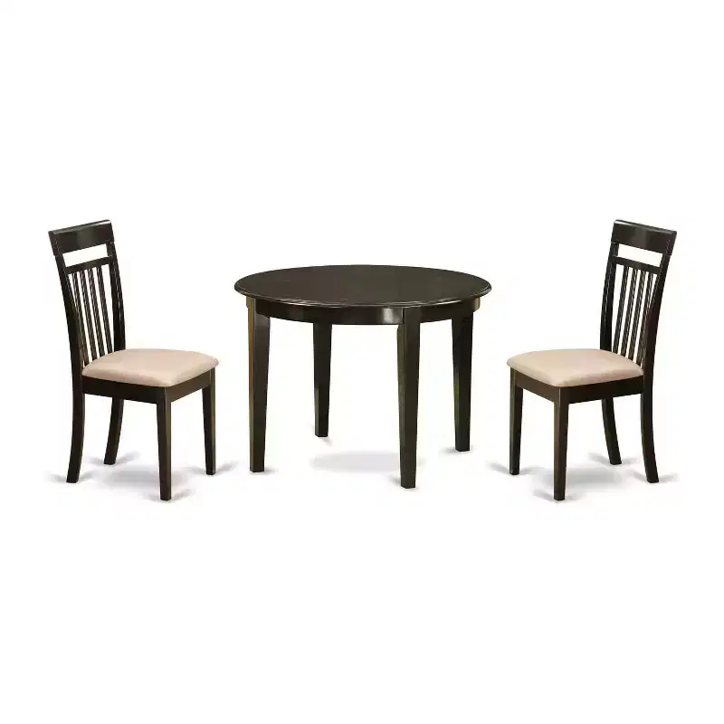 Coastal Dining Table Set - 5 Piece Kitchen Table with Chairs - Craftsman Style Table Set
