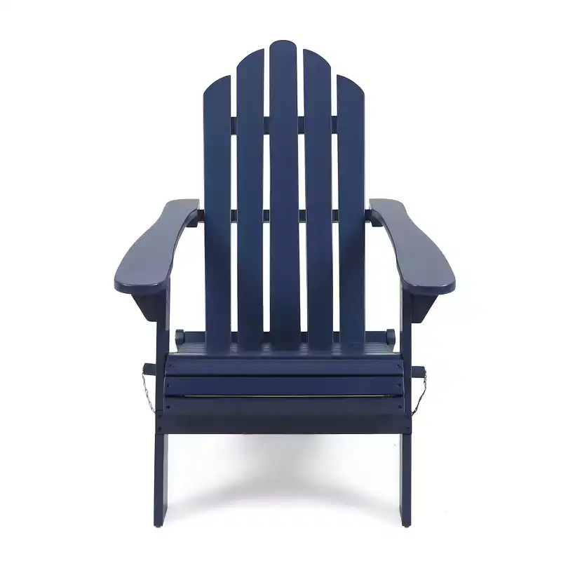 GDFStudio Cara Outdoor Acacia Wood Folding Adirondack Chair