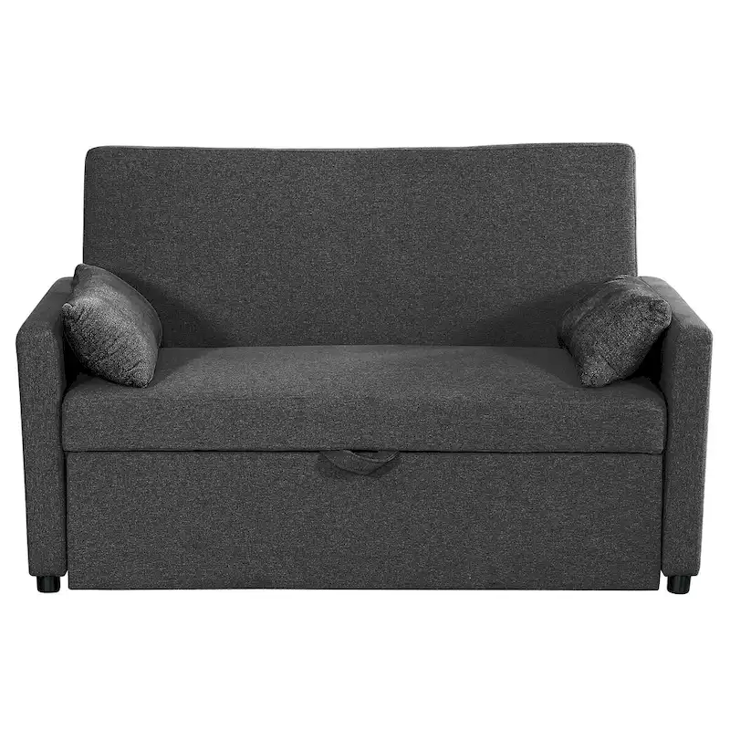 58 in. Convertible Pull-Out Sleeper Sofa Bed