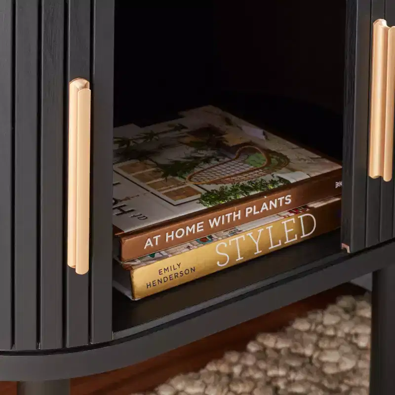 Tealla 2 Tambour Door Nightstand - NST9610 - Safavieh