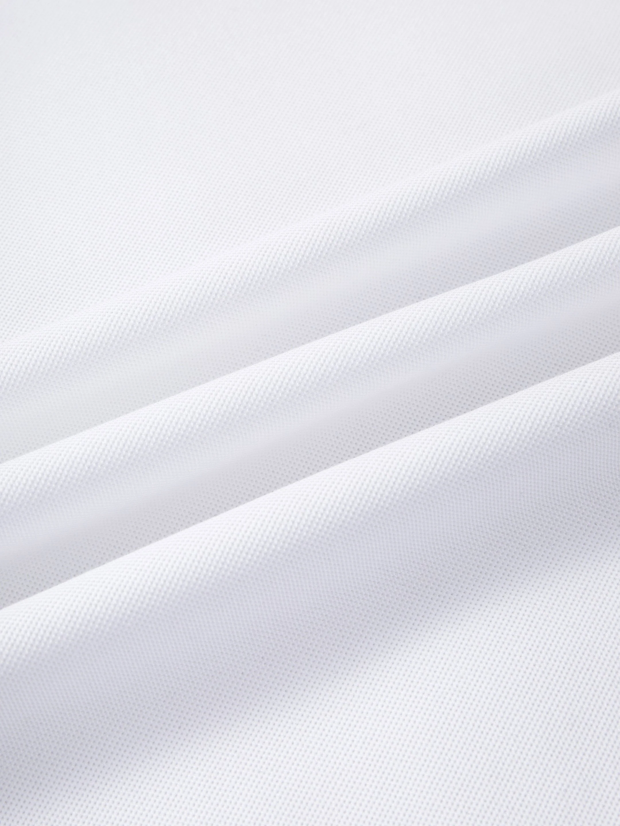 Pique Polo – White